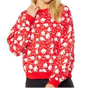 NWT Wildfox winter coke fifi Coca-Cola polar bear sweatshirt